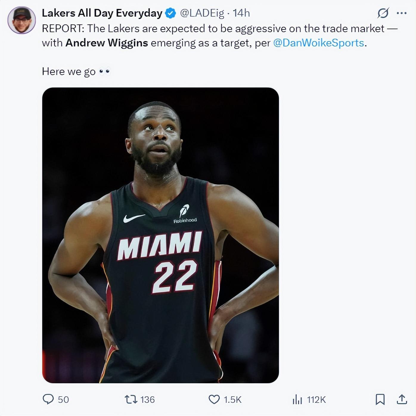 kaiyun sports-热记曝湖人交易维金斯要点：湖媒列4换1出首轮 完美先发可冲冠